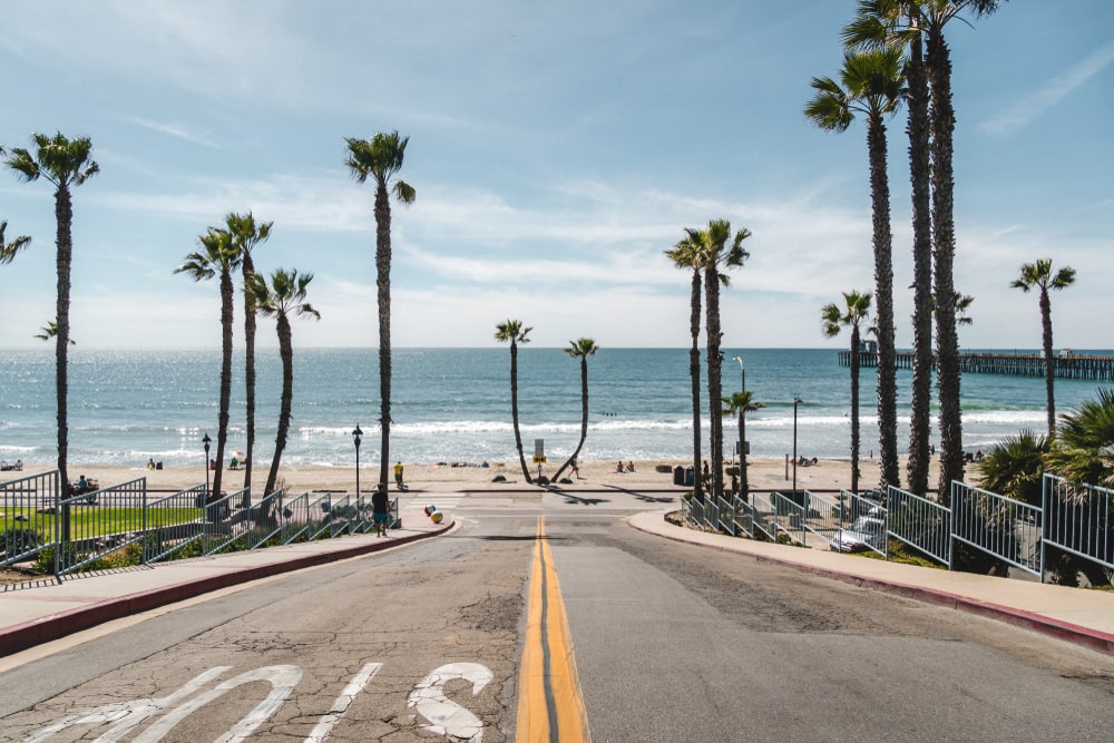 California beach view